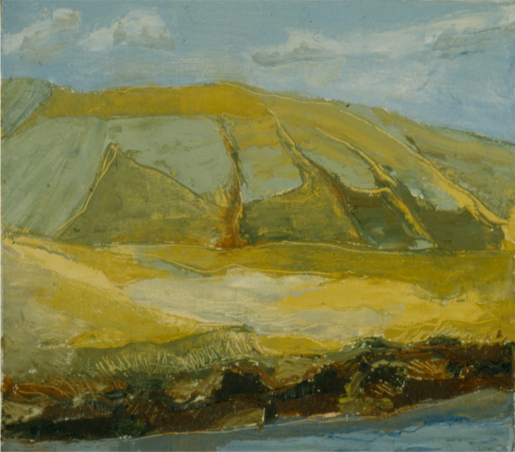 Near Memramcook, 1999, oil on canvas, painted by Dennis Austin Reid