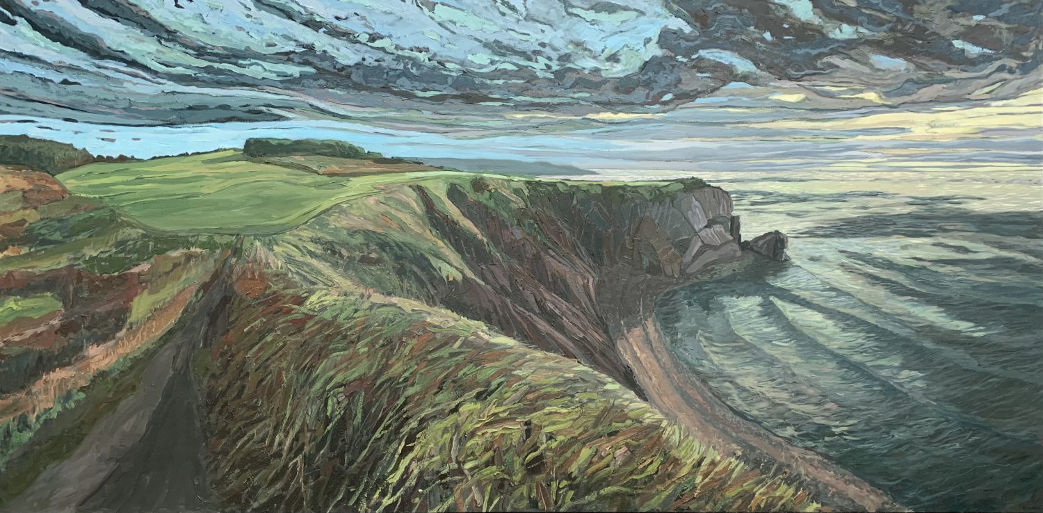 Cabot Link, 2022, oil on canvas, painted by Dennis Austin Reid