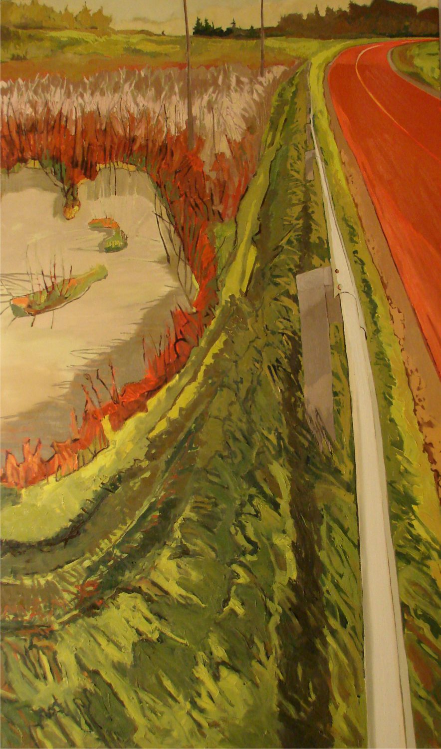 Impending Turn, 2006, oil on canvas, painted by Dennis Austin Reid
