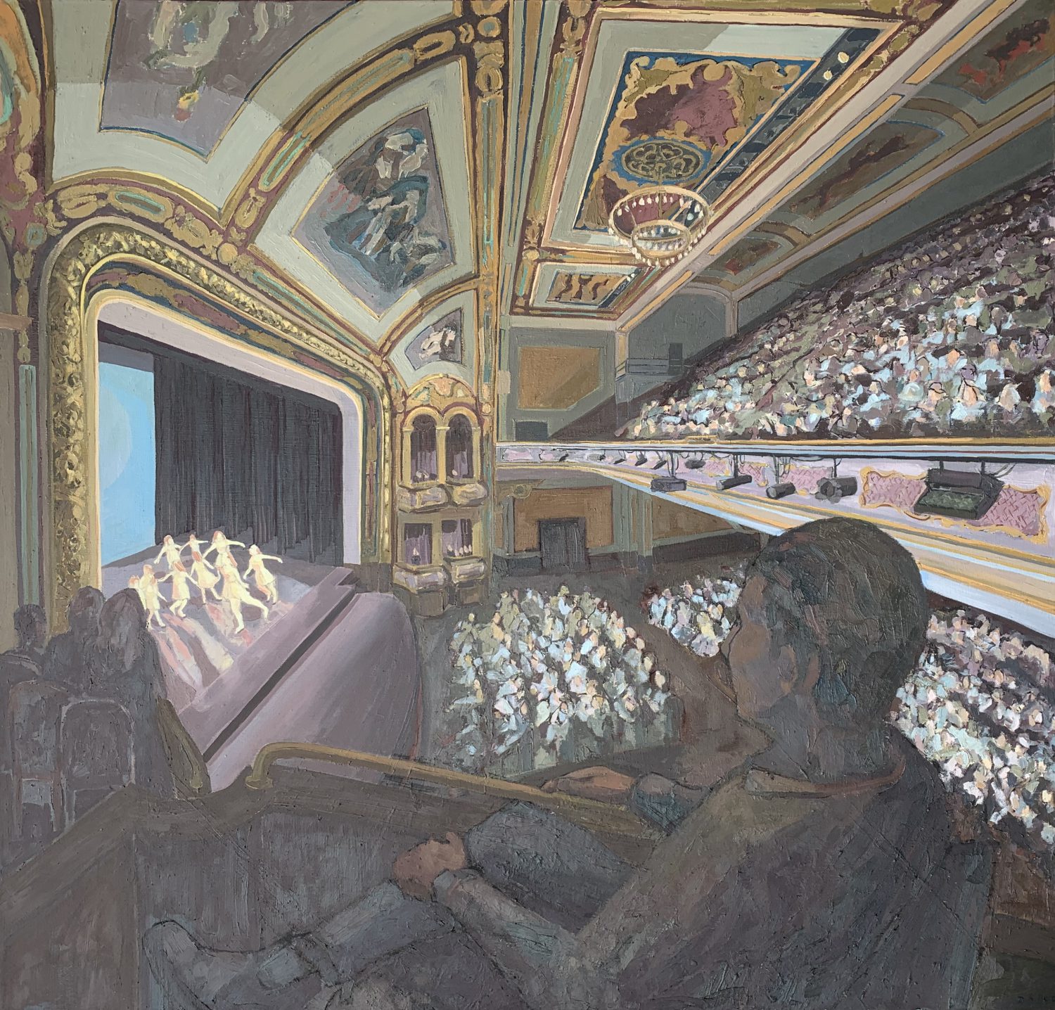 The Capitol, 2023, oil on canvas, painted by Dennis Austin Reid