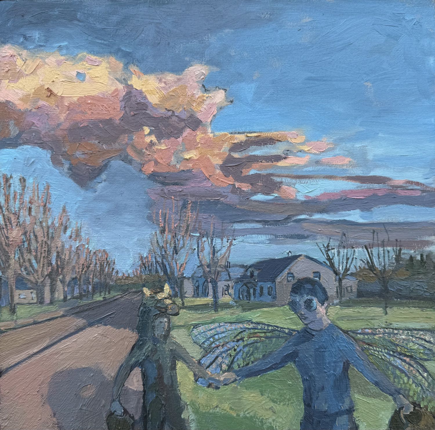 Study for Horse With Dragonfly, oil on panel painting by Dennis Austin Reid